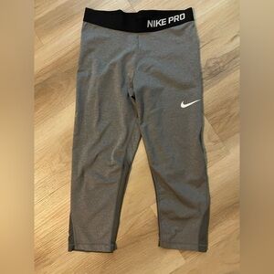 Nike Kids Charcoal Gray Leggings